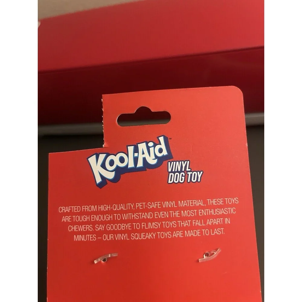 Kool-Aid Man Dog Toy Vinyl Squeaker Toy : NWT